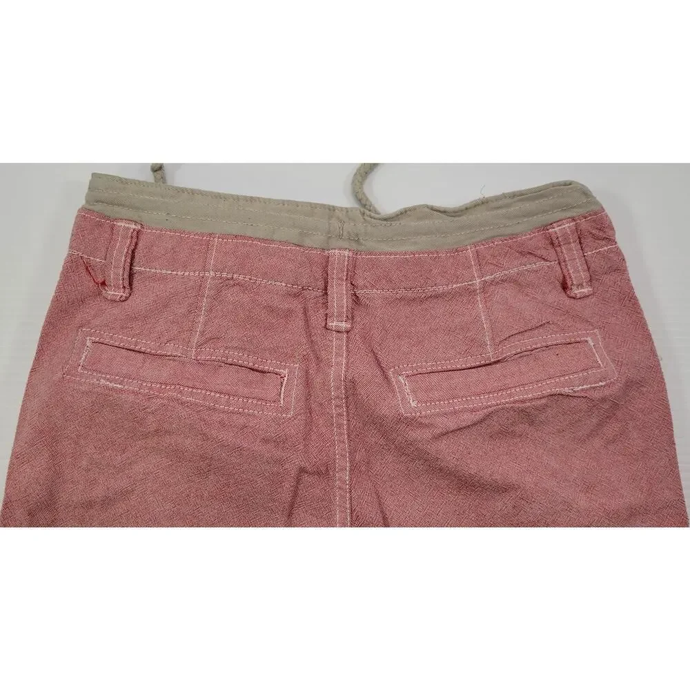 a3) Gap Kids Red Drawstring Shorts 14 Regular 100% Cotton